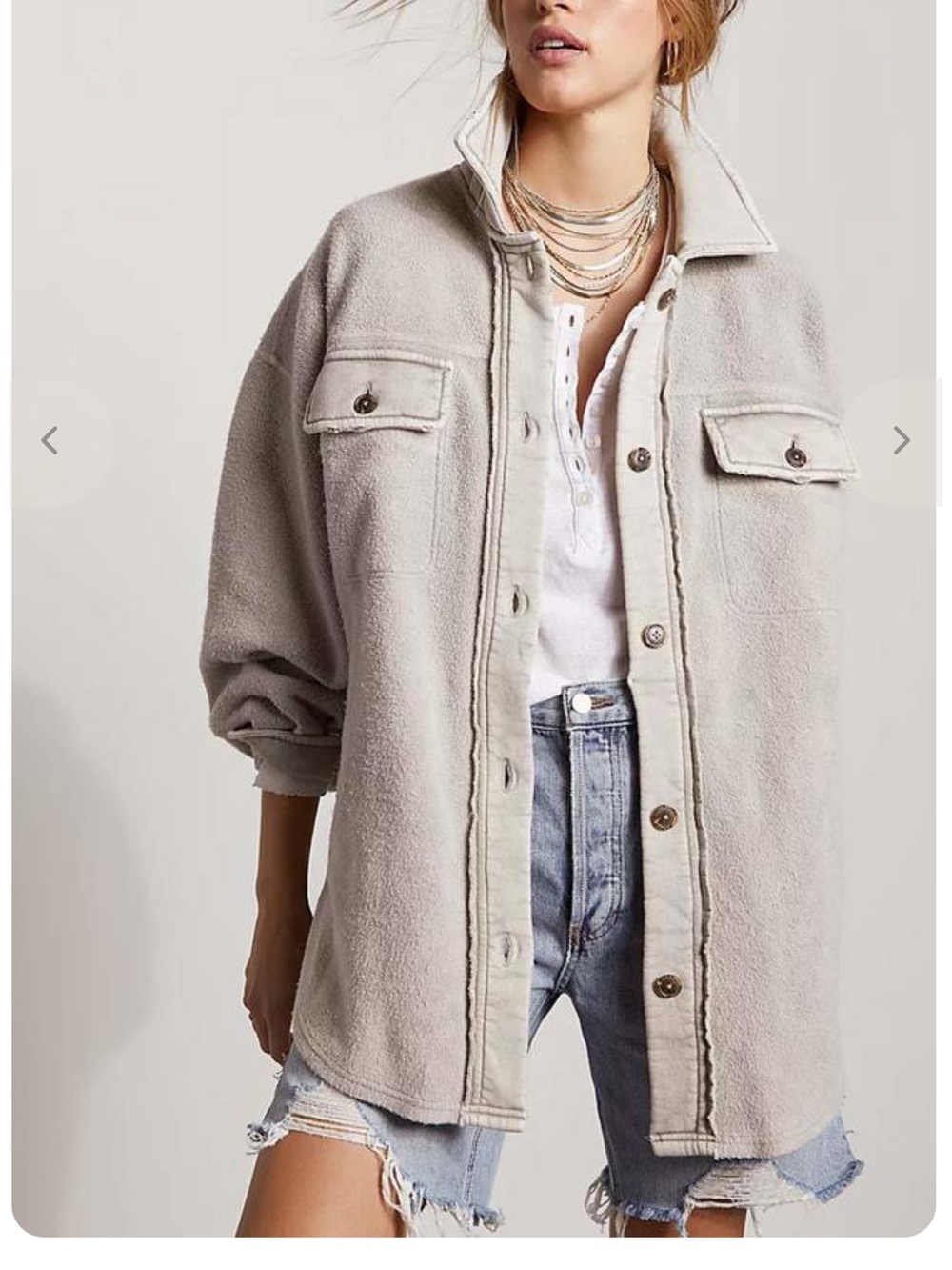 Free People - Ruby Jacket - Stone - Small